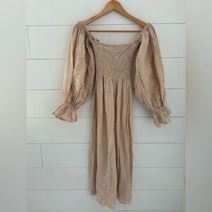 Sleeper Atlanta Midi Linen Dress